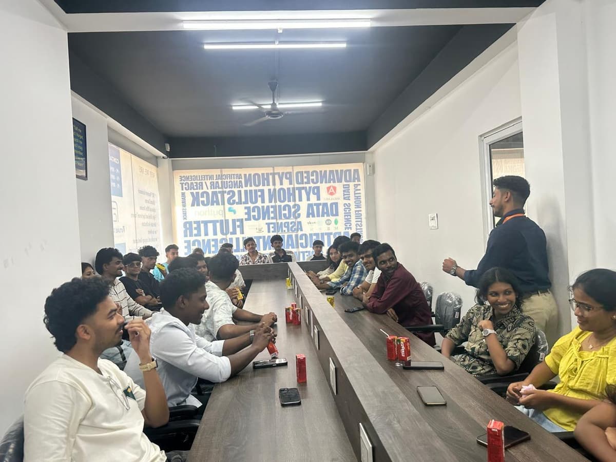 Students in a training session